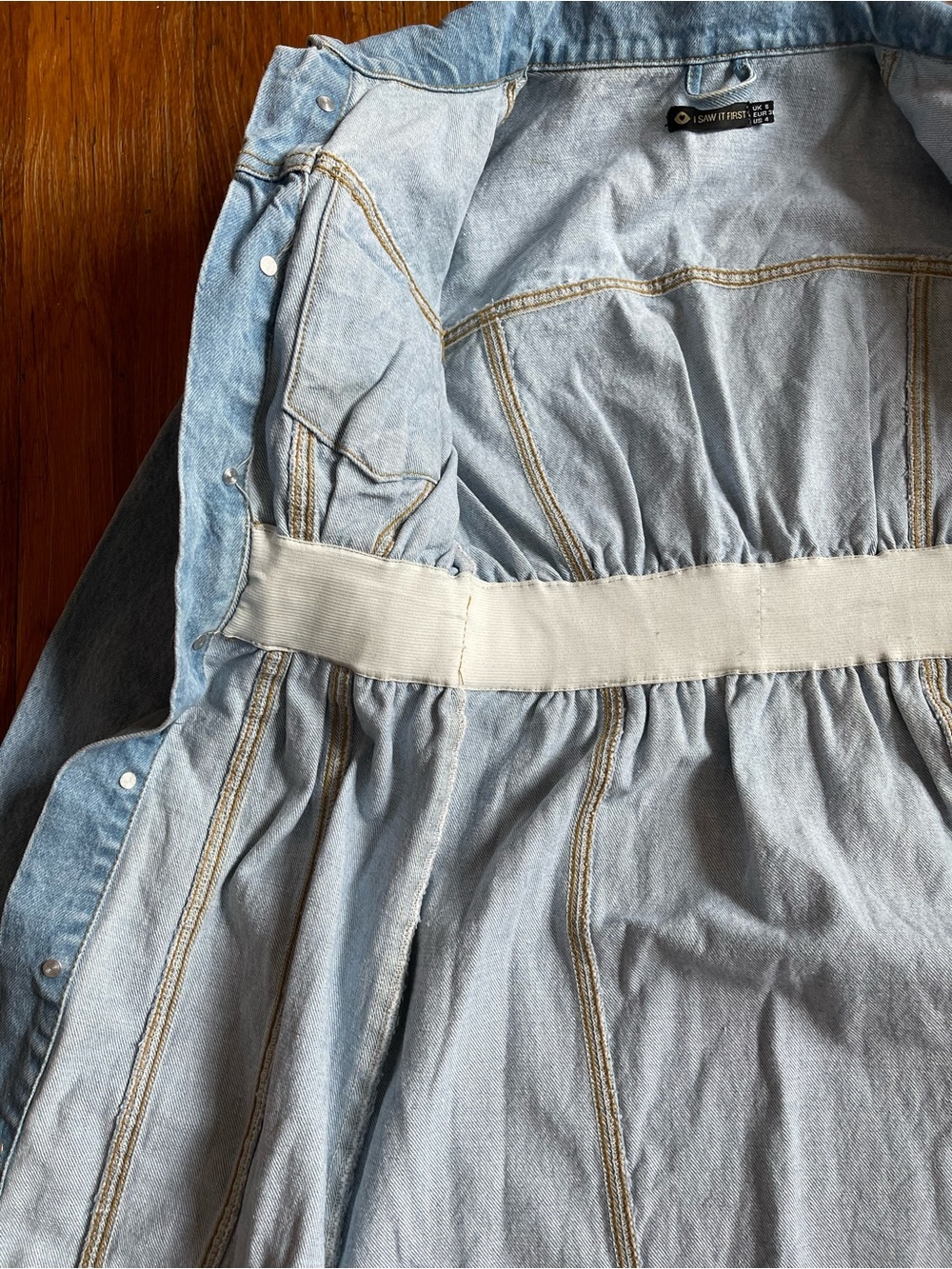 I Saw It First Light Wash Denim Dress - Picture 13 of 14
